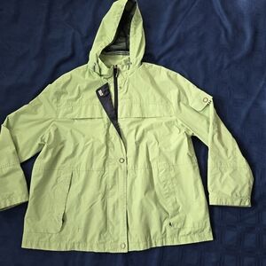Lime and Navy Hooded Jacket